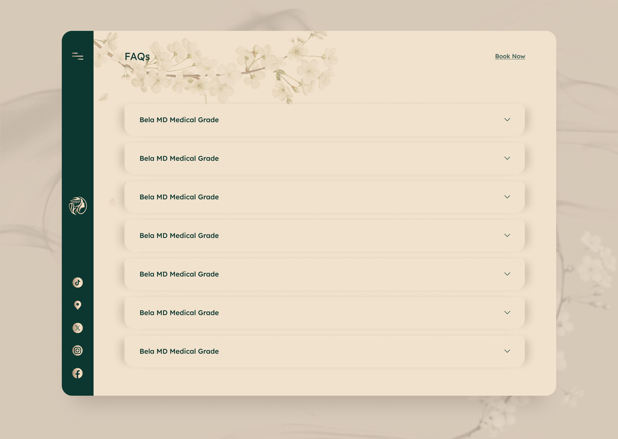 Wedding packages pricing table
