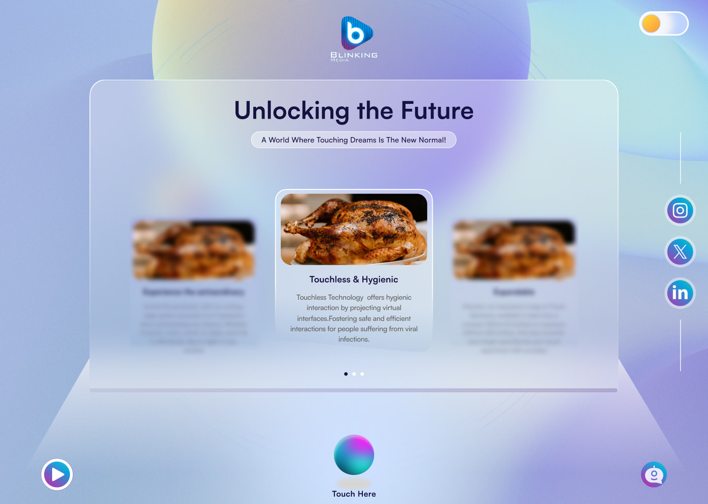 Home screen — light mode theme