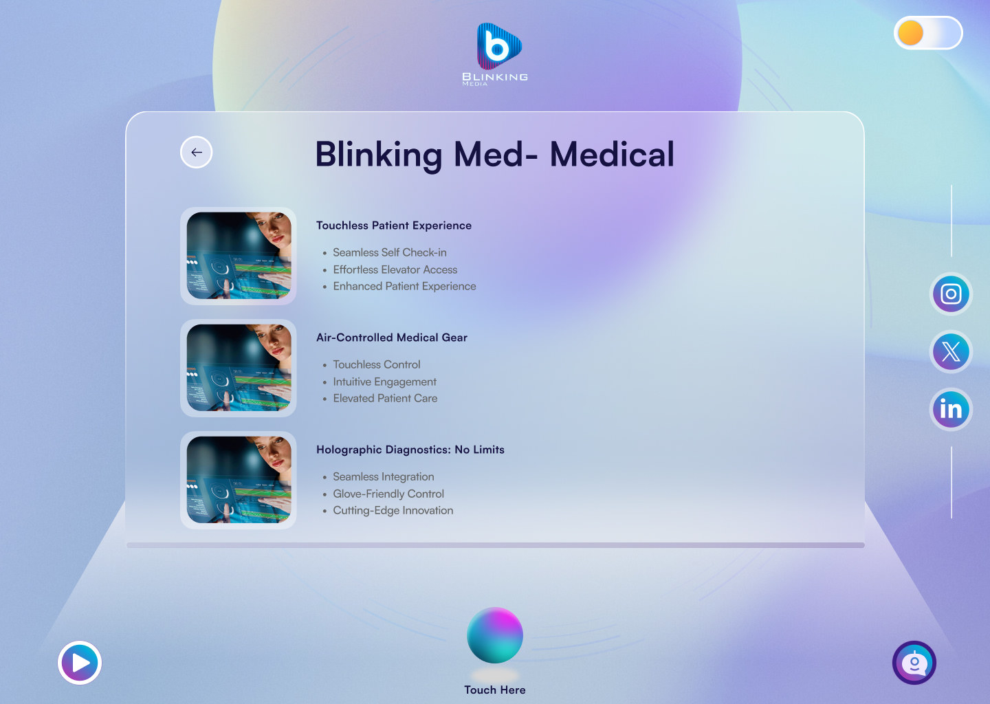 Blinking Med detail — light mode