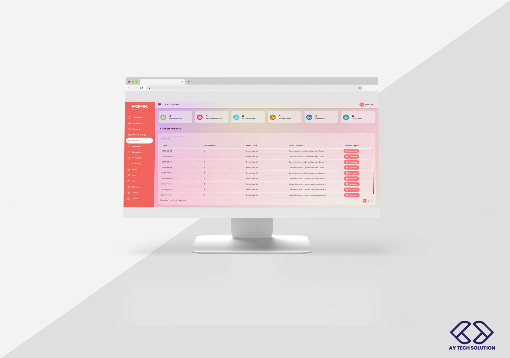 Operations mockup