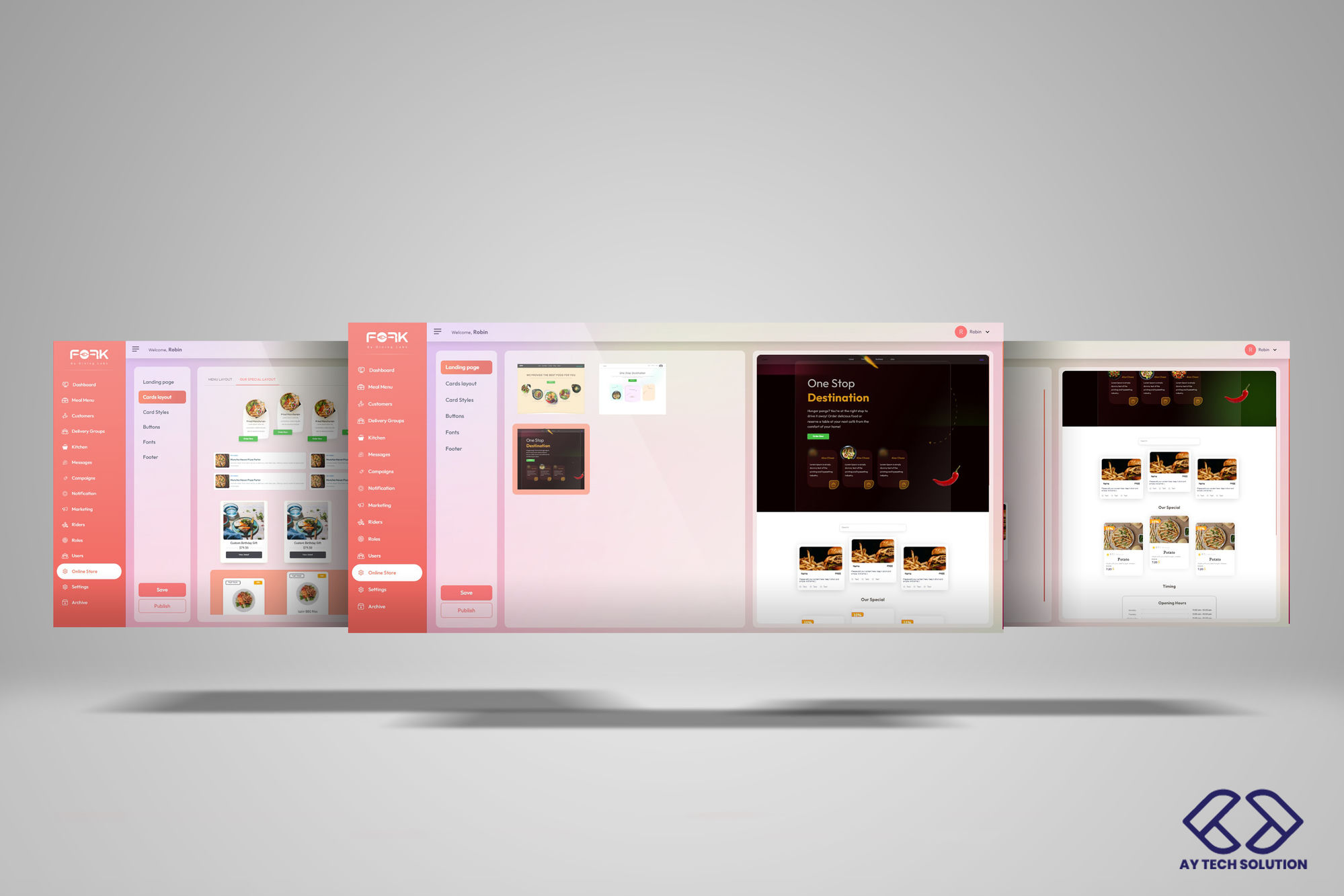 Customer portal mockup